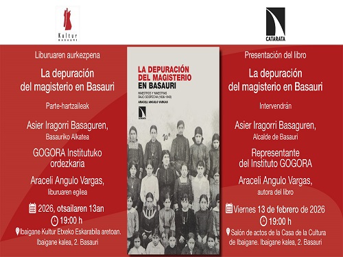 Presentaci&oacute;n del libro 'La depuraci&oacute;n del magisterio en Basauri. Maestros y maestras bajo sospecha (1936-1940)', de Araceli Angulo